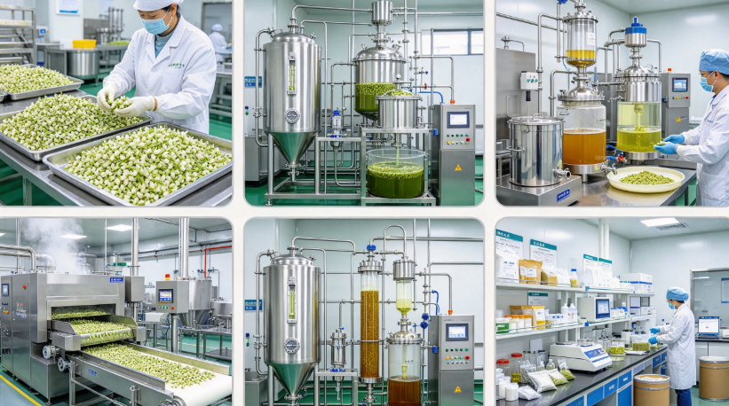 Low temperature extraction & grinding process flowchart for quercetin powder ScreenShot_2026-10-13_171912_083.png