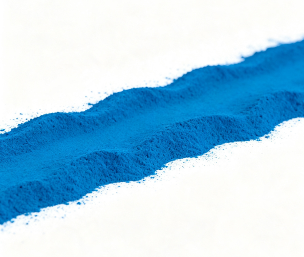 Blue Spirulina Powder close-up texture detail