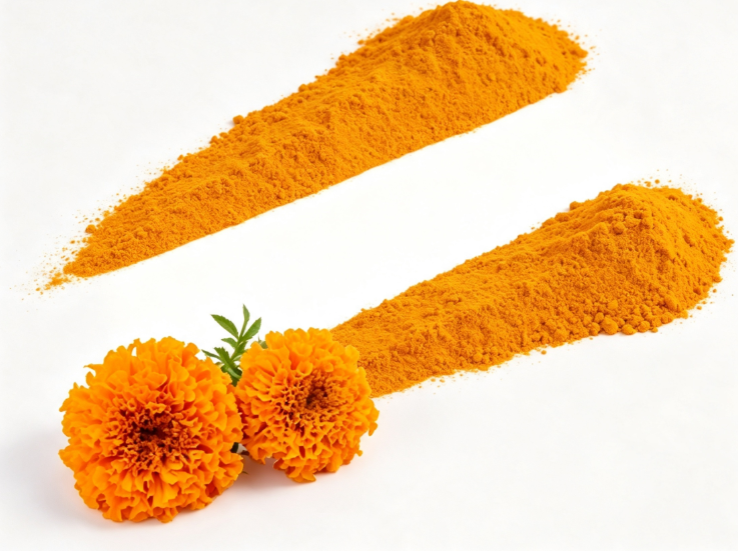 Lutein Powder close-up texture detail Lutein Powder close-up texture detail