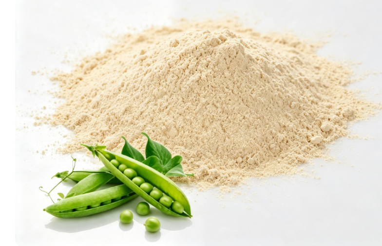 Plant-based isolated pea protein powder macro photography Plant-based isolated pea protein powder macro photography
