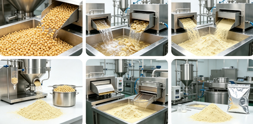 Water extraction & membrane separation process flowchart for 85% purity pea protein refinement Water extraction & membrane separation process flowchart for 85% purity pea protein refinement