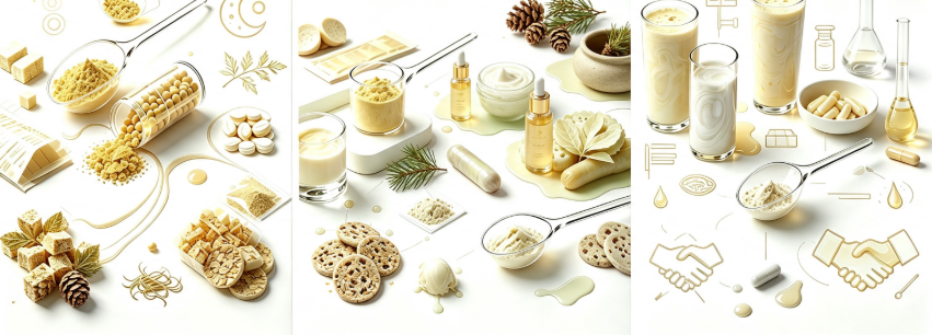 Cell Wall Broken Pine Pollen Powder multiple application scenes Cell Wall Broken Pine Pollen Powder multiple application scenes