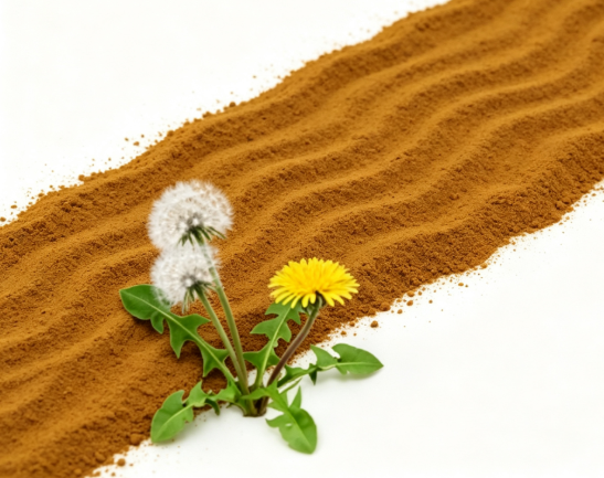 Dandelion Powder close-up texture detail Dandelion Powder close-up texture detail