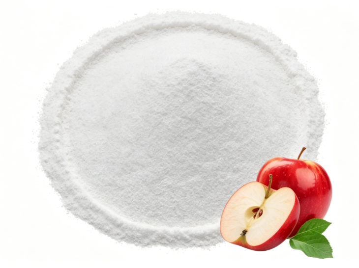 Apple pectin fine powder macro photography