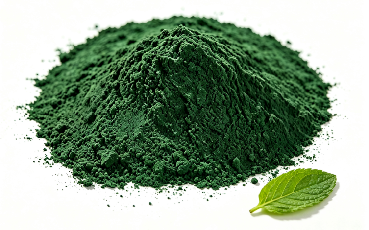 Sodium Copper Chlorophyllin fine powder macro photography Sodium Copper Chlorophyllin fine powder macro photography