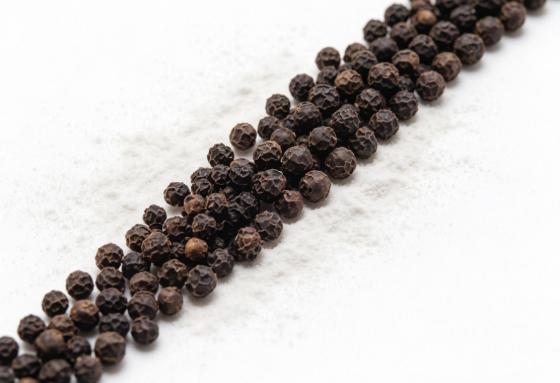 Dark brown Black Pepper Powder fine powder detail Dark brown Black Pepper Powder fine powder detail