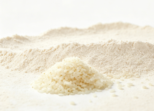 Rice Protein Powder close-up texture detail Rice Protein Powder close-up texture detail
