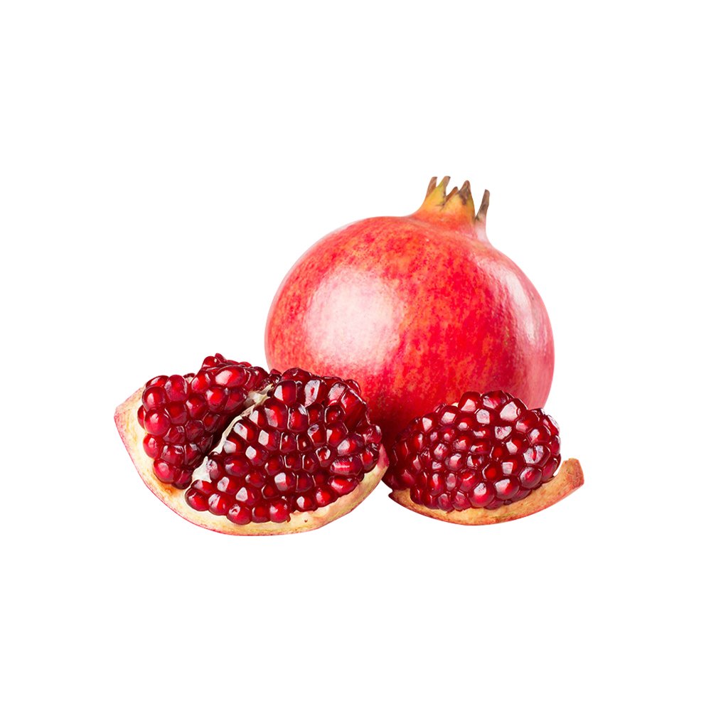 Raw pomegranate peel raw material shot
