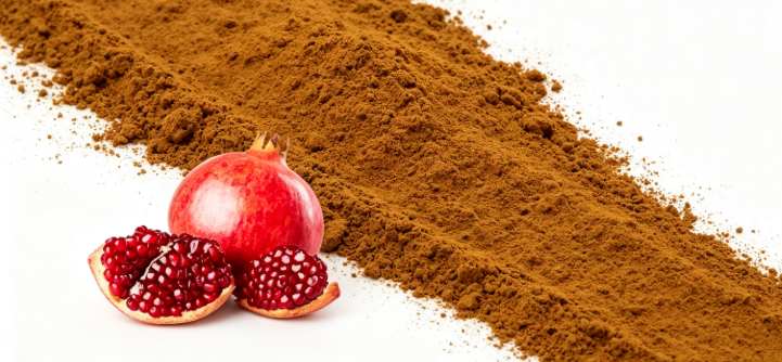 Raw pomegranate peel raw material shot Raw pomegranate peel raw material shot