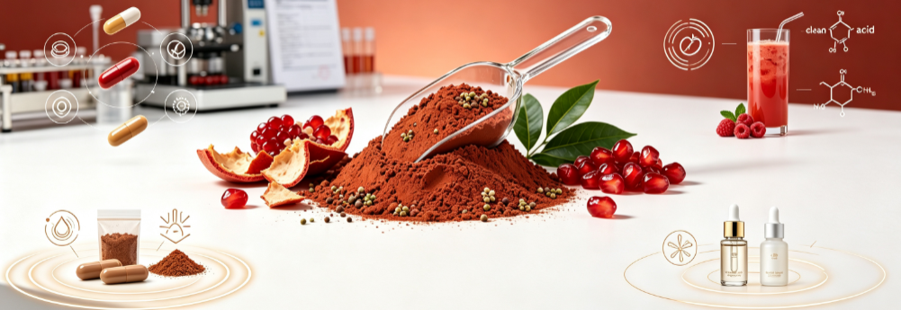 Pomegranate Peel Extract multiple application scenes 今天 15:10 Can you provide some information about the benefits of pomegranate peel extract? How is pomegranate peel extract extracted? What are the potential uses of pomegranate peel extract in the food and beverage industry Pomegranate Peel Extract multiple application scenes 今天 15:10 Can you provide some information about the benefits of pomegranate peel extract? How is pomegranate peel extract extracted? What are the potential uses of pomegranate peel extract in the food and beverage industry
