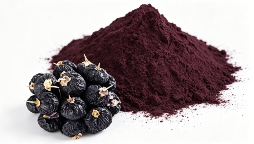Purple fine Black Goji Berry Powder detail Purple fine Black Goji Berry Powder detail